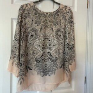 Pink Blouse with Black details